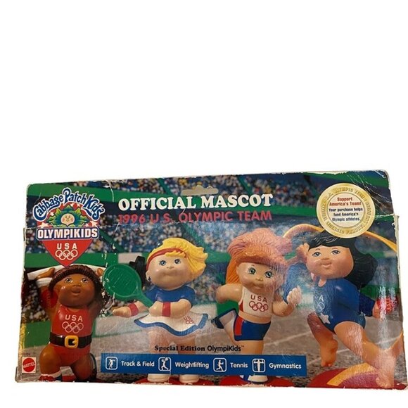 Cabbage Patch Kids Olympikids Special Edition 1996 Olympic Team Set of 4 SEALED - Picture 1 of 9